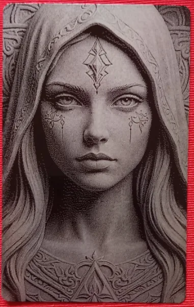 Laser engraving by Segundo Hernandez Lozano, made with DithX